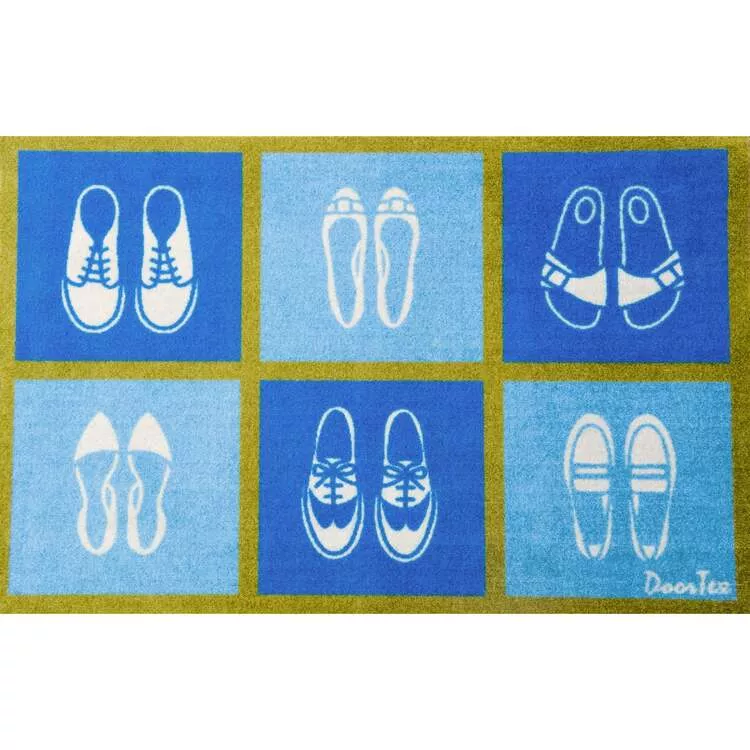 Floortex Doortex Shoe Design Short Indoor Entrance Runner - 20" x 30"