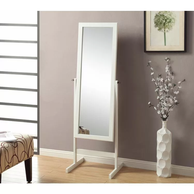 Full Length Cappuccino Floor Mirror 60 Rectangular