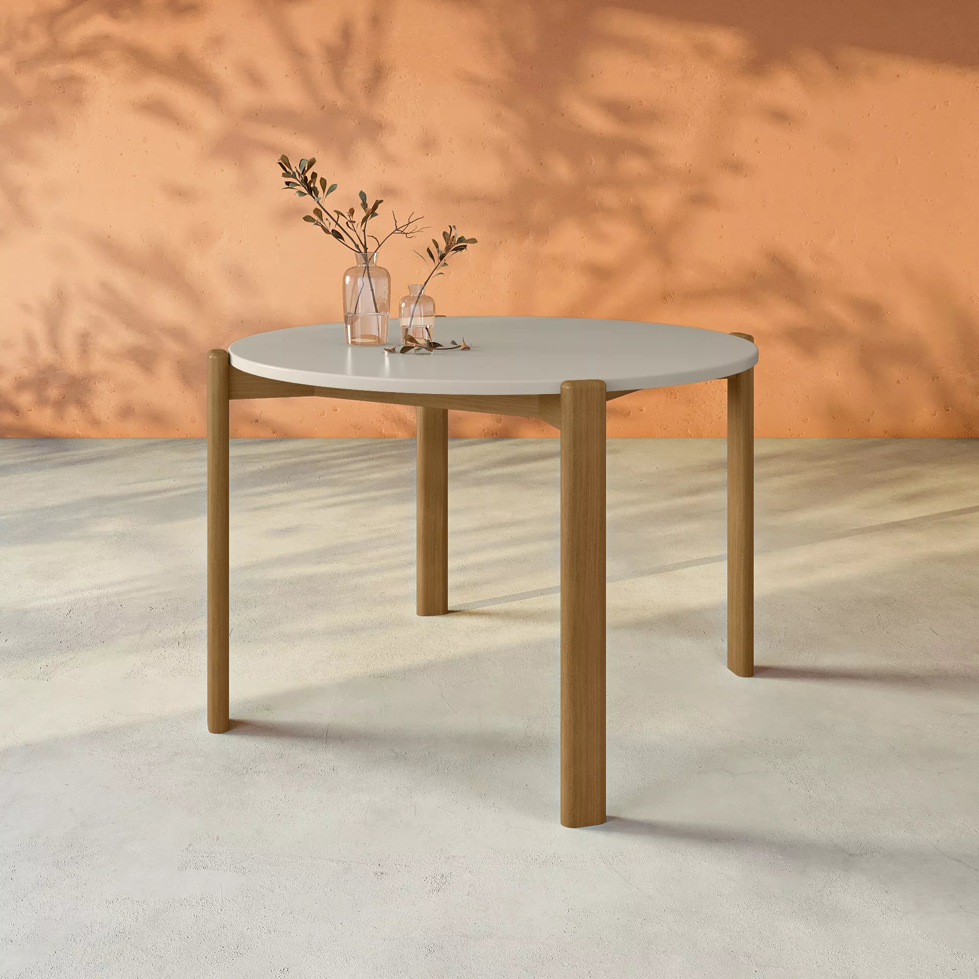 Gales Beige Round Dining Table
