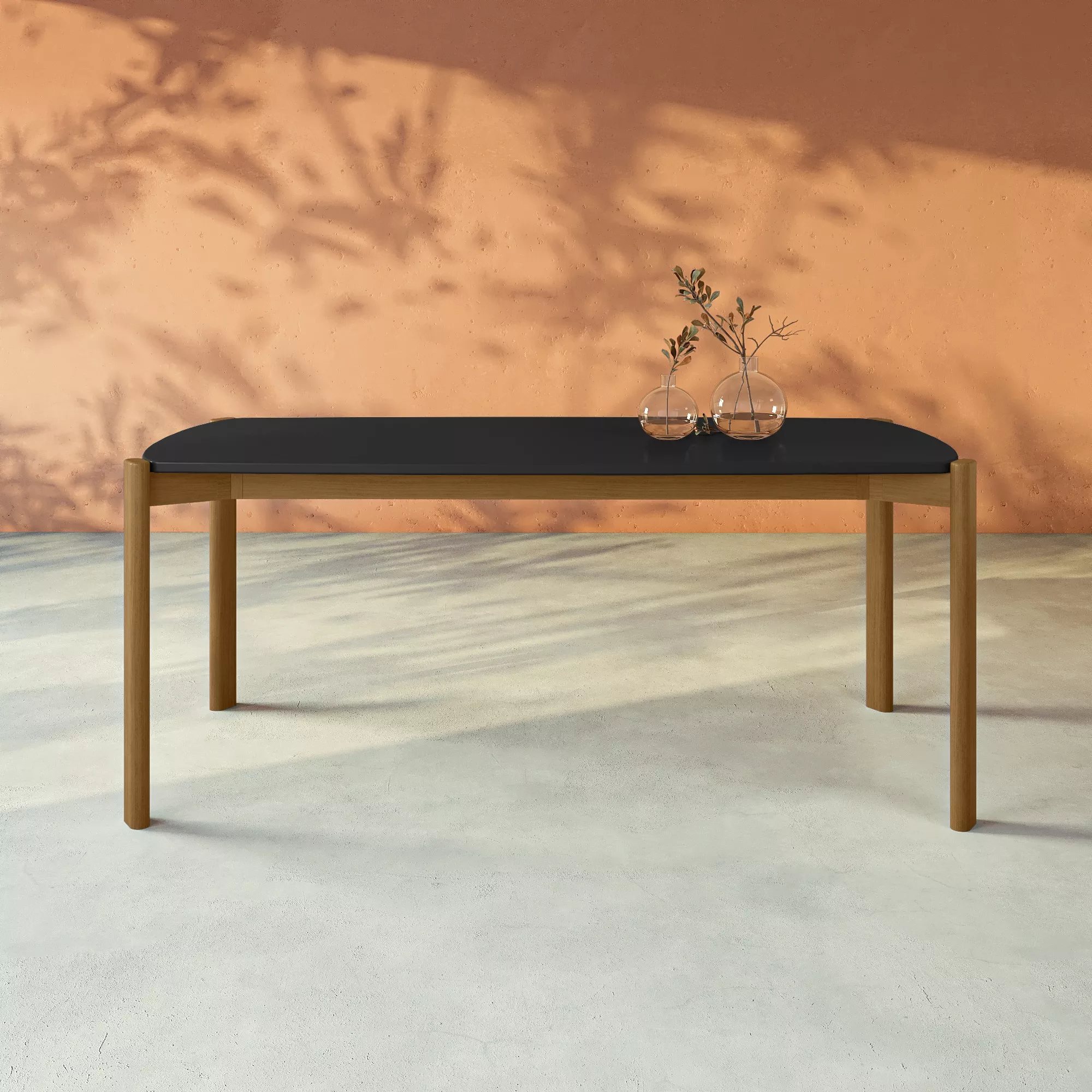 Gales Black 70" Dining Table
