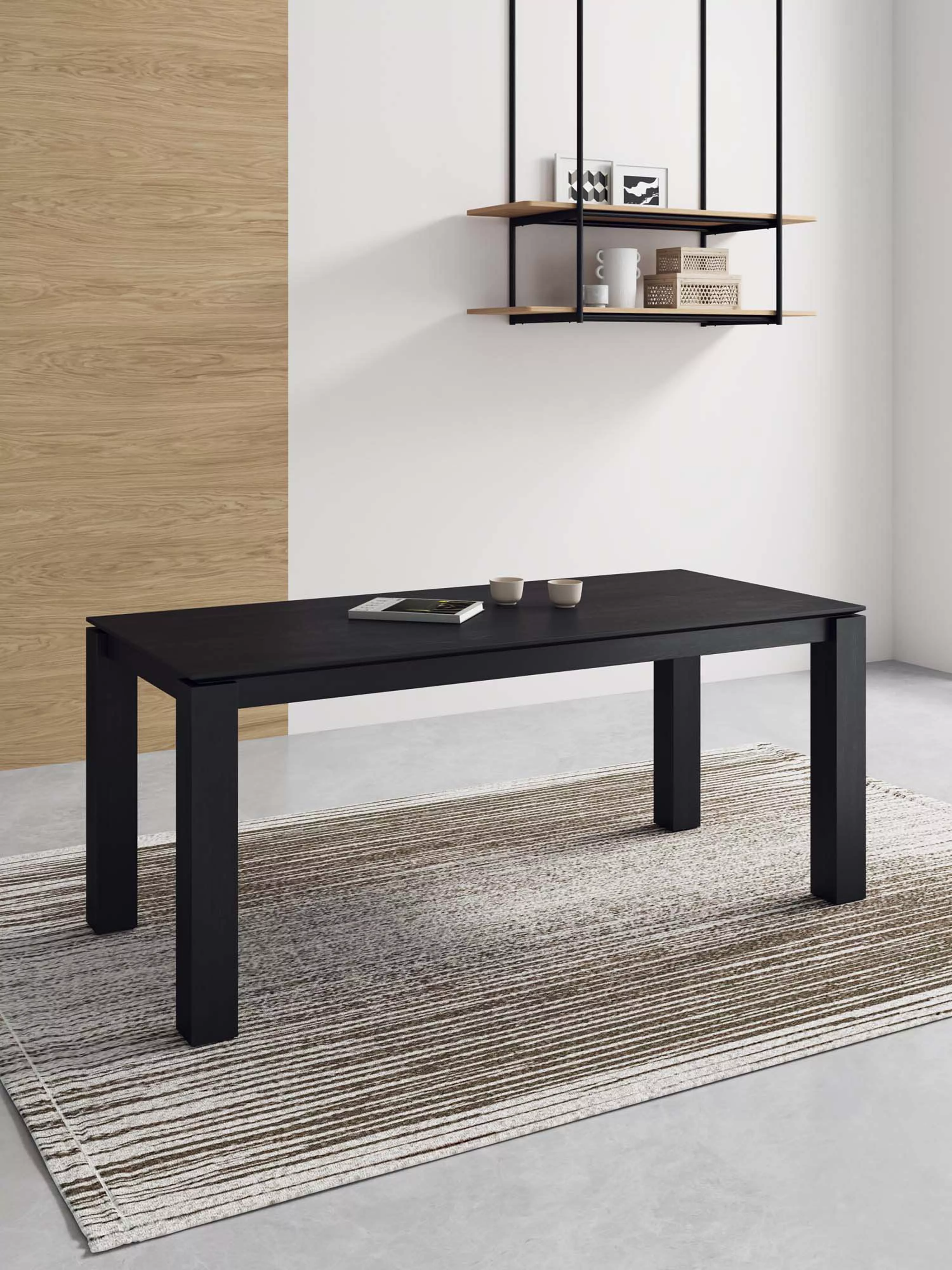 Gales Black Round Dining Table