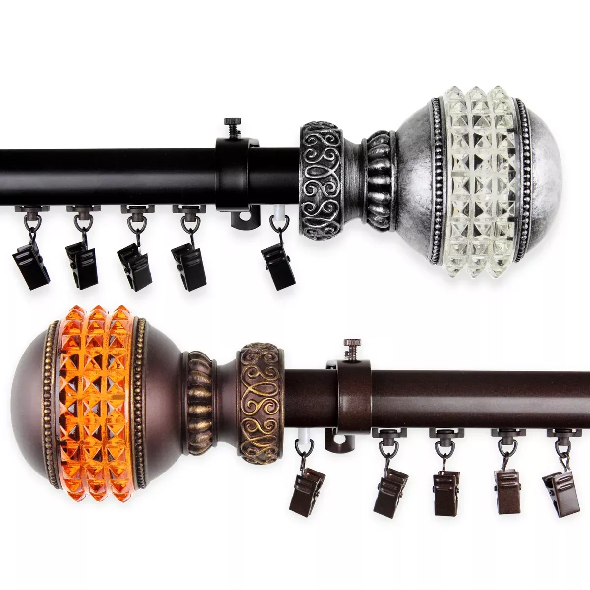 Gemstone 1.5" Cordless Traverse Rod