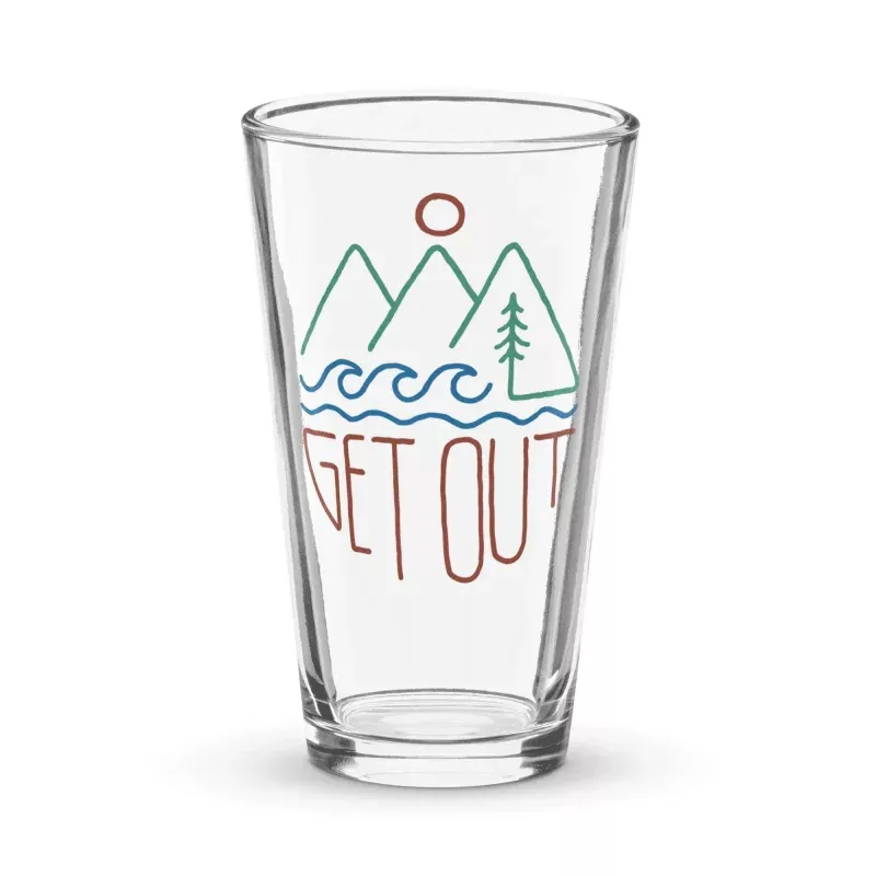 Get Out Shaker Pint Glass