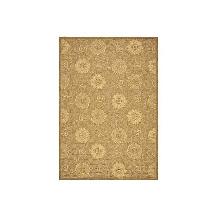 Gold Natural Polypropylene Transitional Rectangular Rugs 7x5 - Safavieh