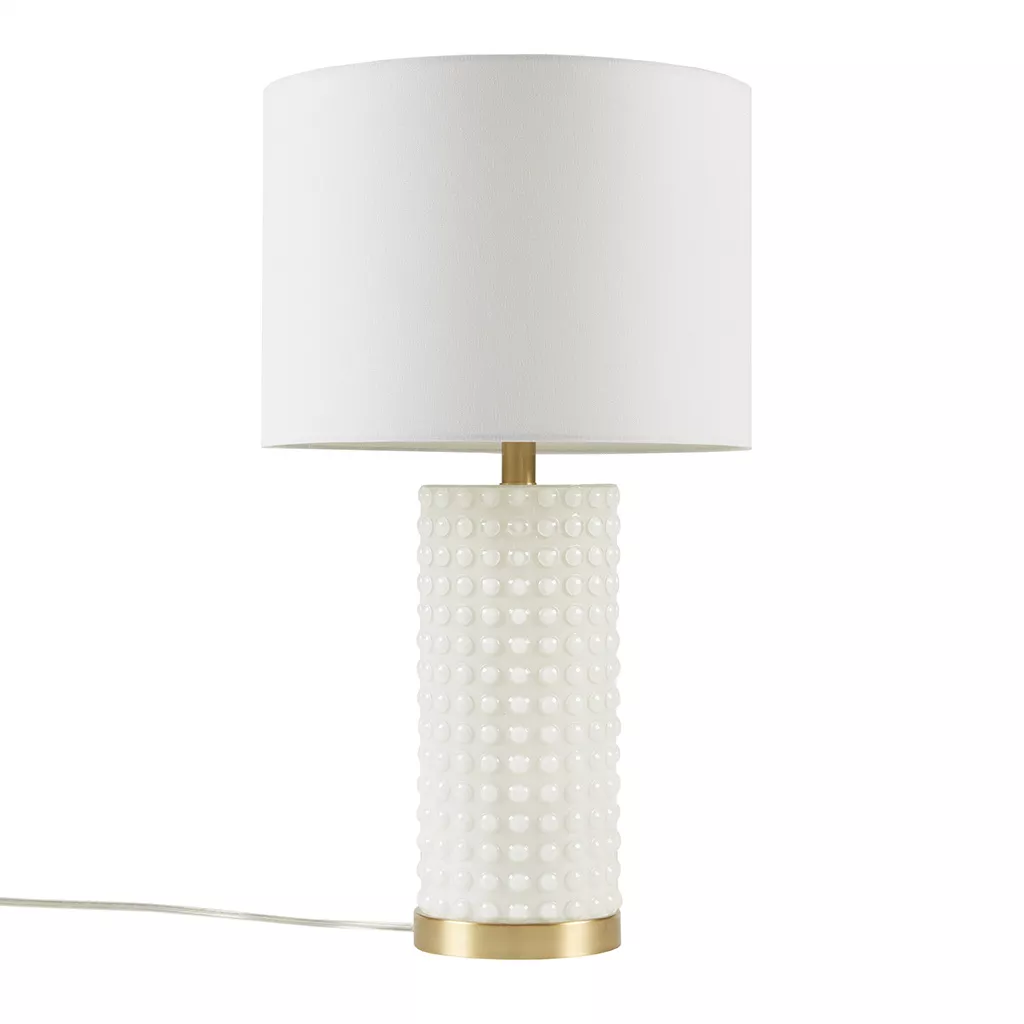 Gracie Mills Yandel Textured Dot Table Lamp