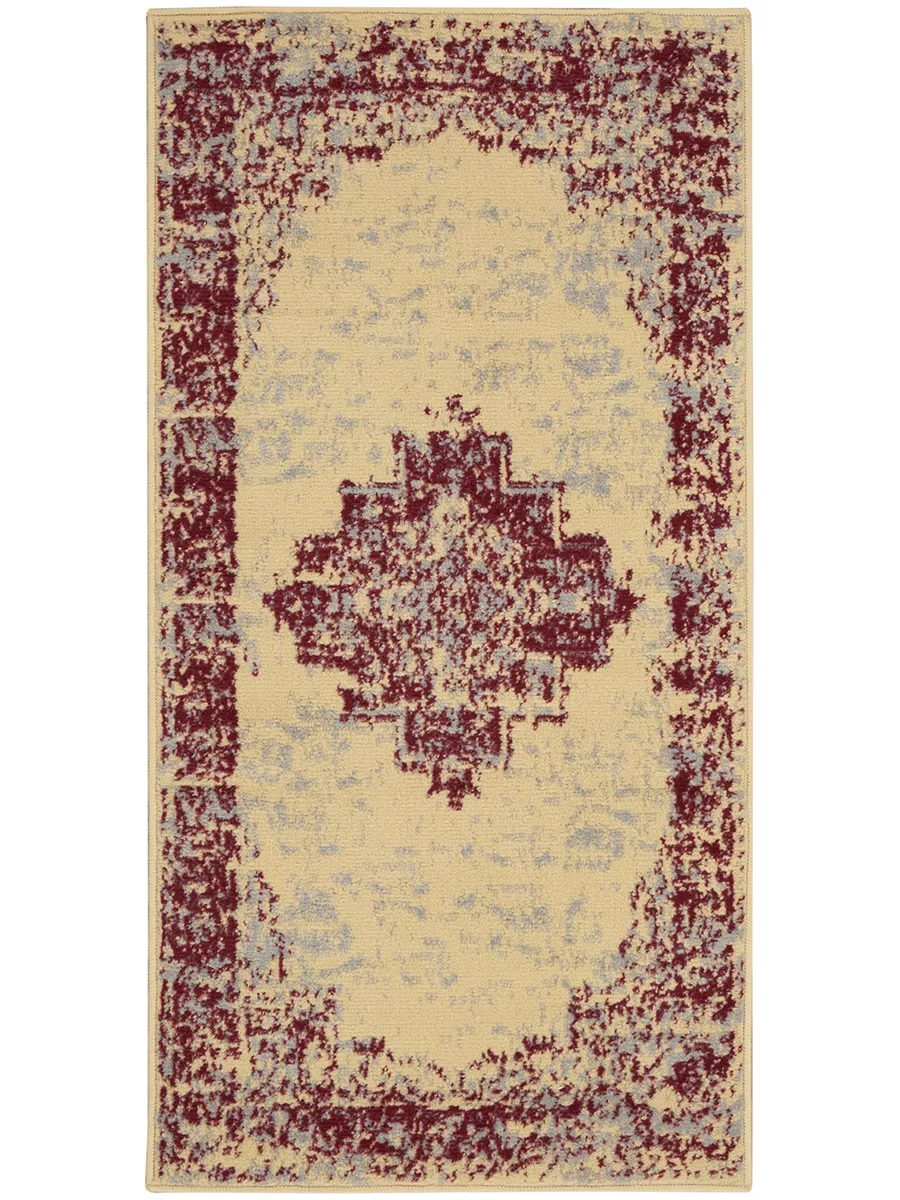 Grafix GRF14 Cream/Red 2'3" x 7'6" Rug