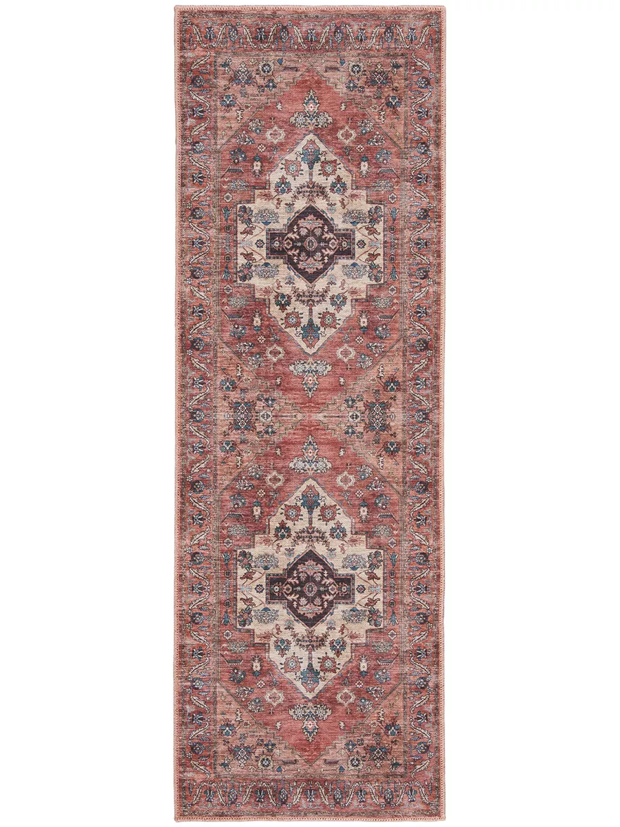 Grand Washables GRW03 Rust/Multicolor 2' x 6' Rug