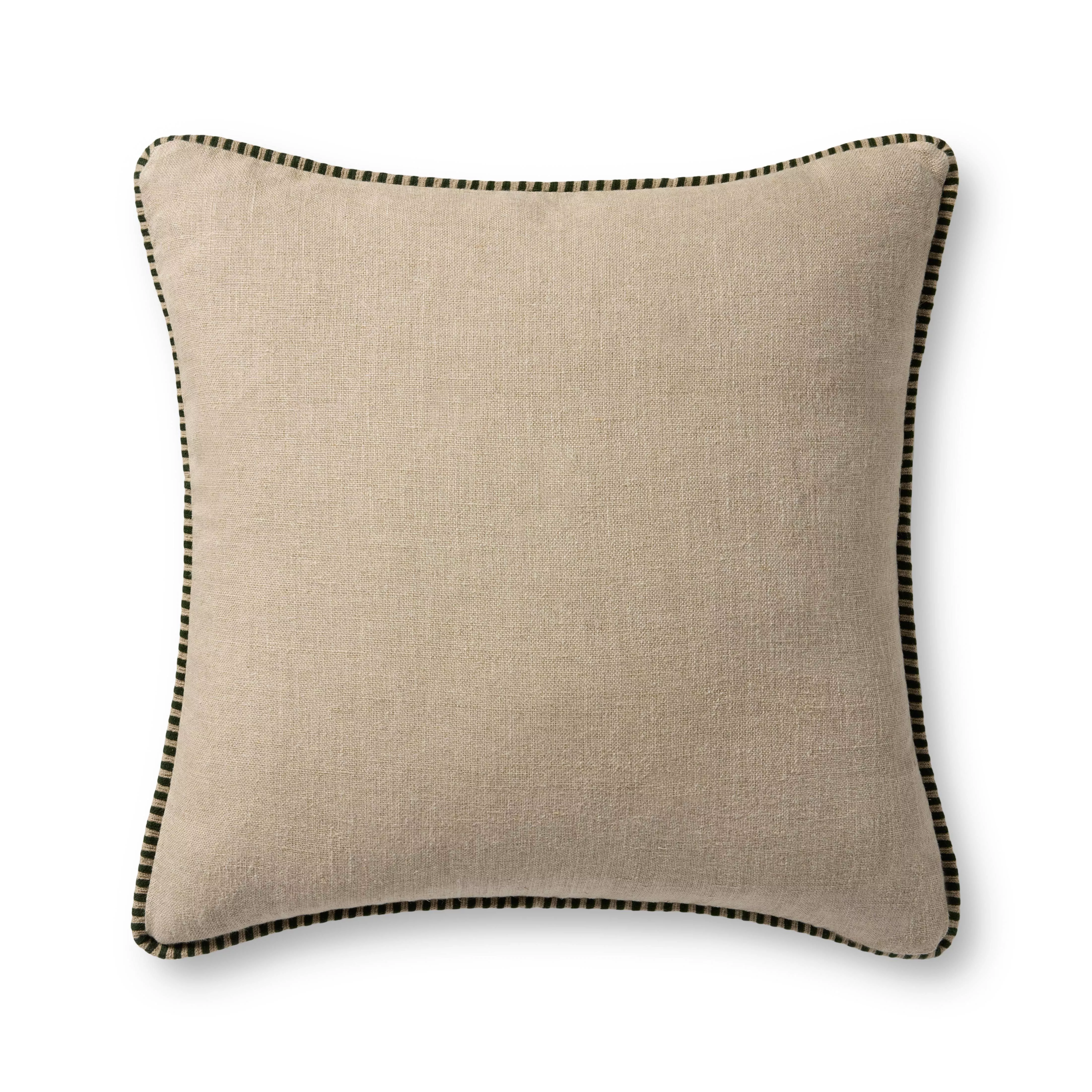 Green 22''x22'' Cover w/Down Pillow