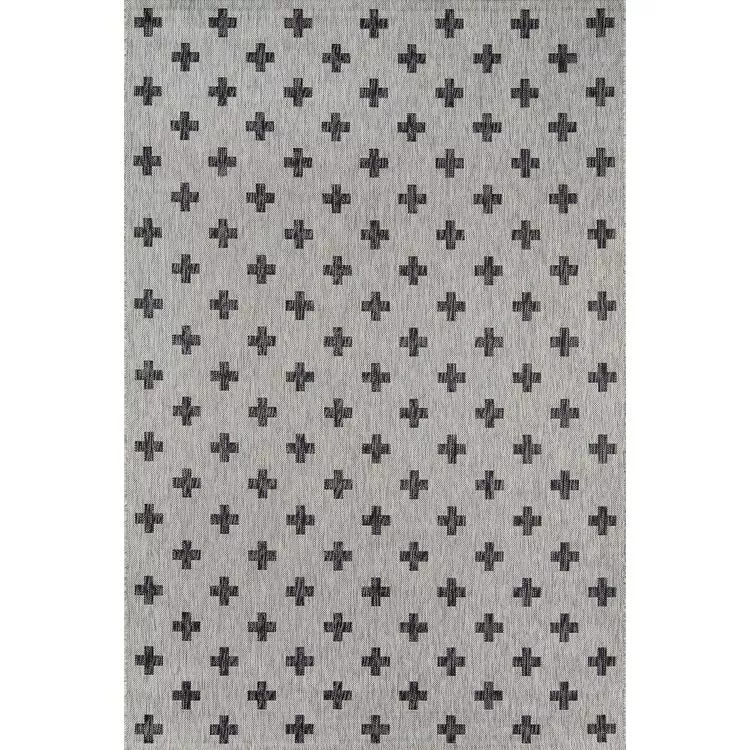 Grey Low Profile Indoor/Outdoor Rug 7x10' - Novogratz