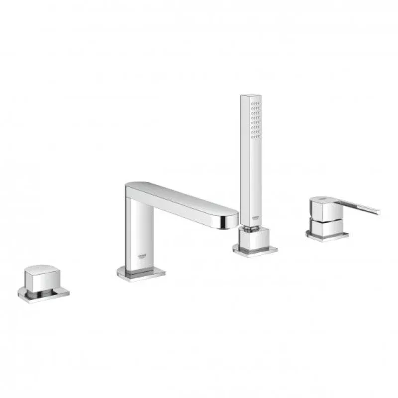 Grohe Plus four hole single lever bath combination chrome