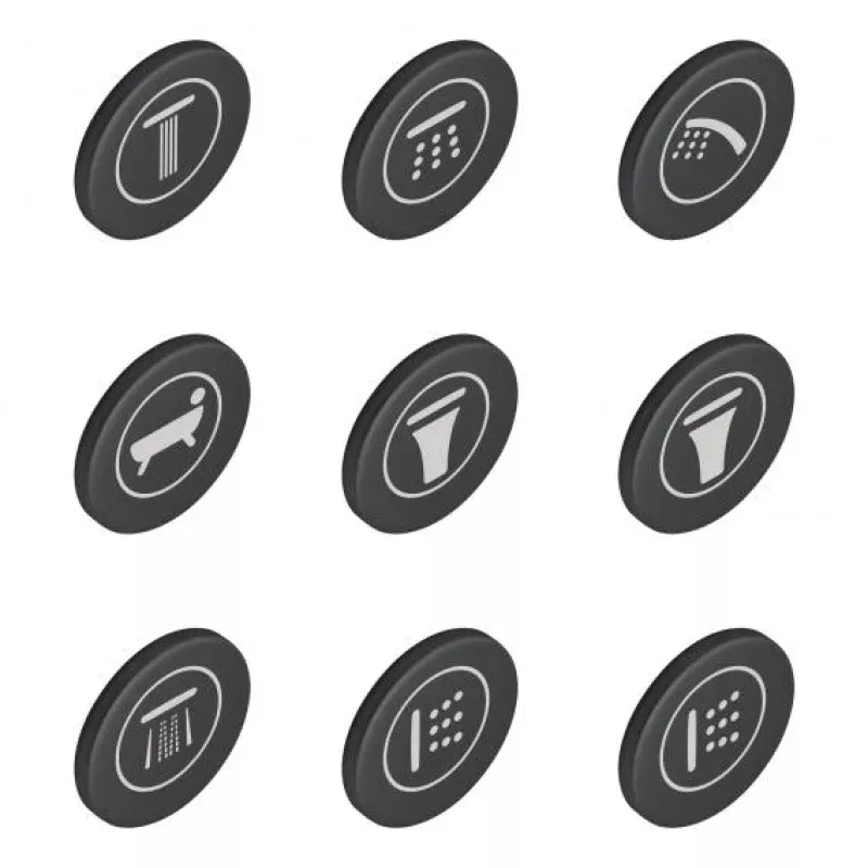 Grohe SmartControl symbol caps for concealed fittings