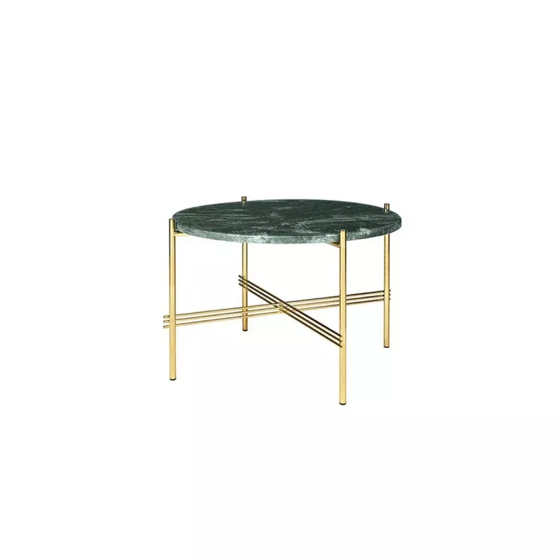 Gubi TS Table Brass Frame Medium