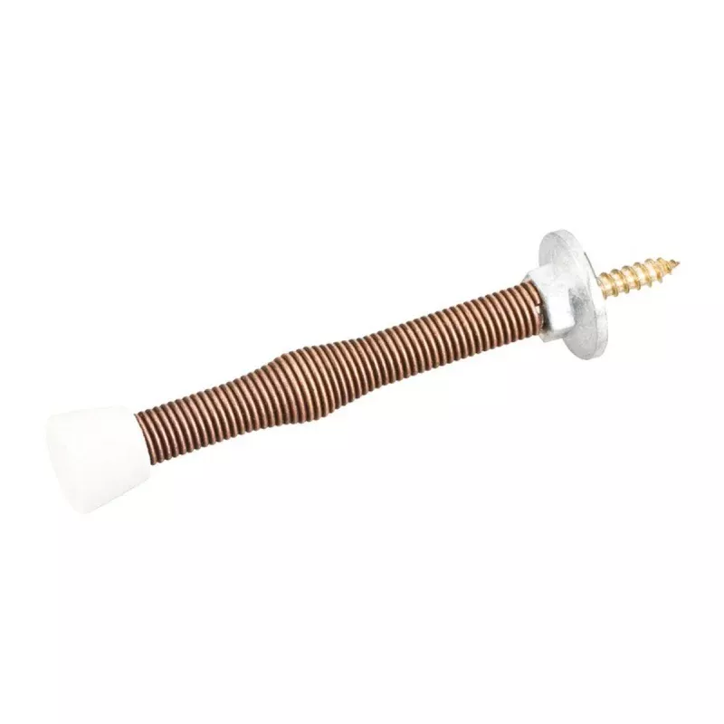 Hardware Resources 3" Spring Door Stop with Rubber Tip