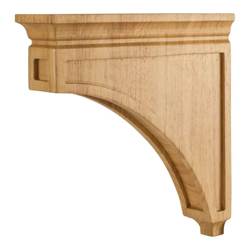 Hardware Resources 3" x 12" x 12" Hard Maple Mission Style Bar Bracket