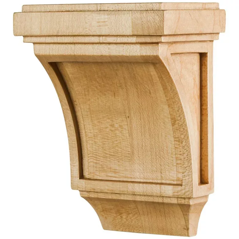 Hardware Resources 3" x 2" x 4" Hard Maple Mission Corbel