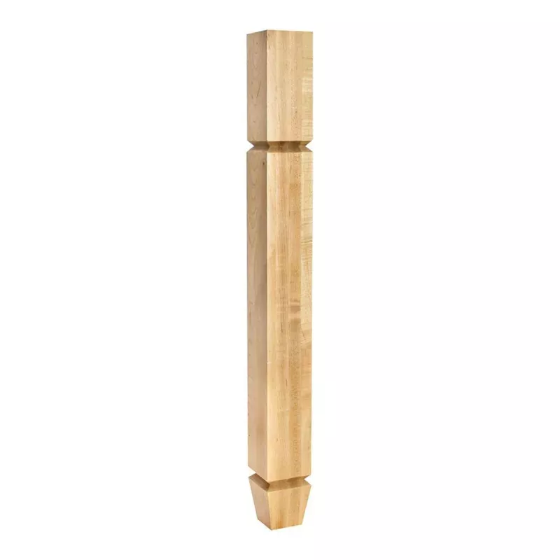 Hardware Resources Alder Post with Two "V" Grooves and Tapered Foot