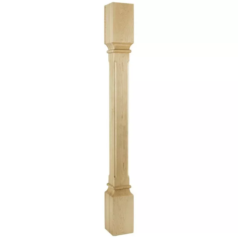 Hardware Resources Cherry Post with Fluted Corners