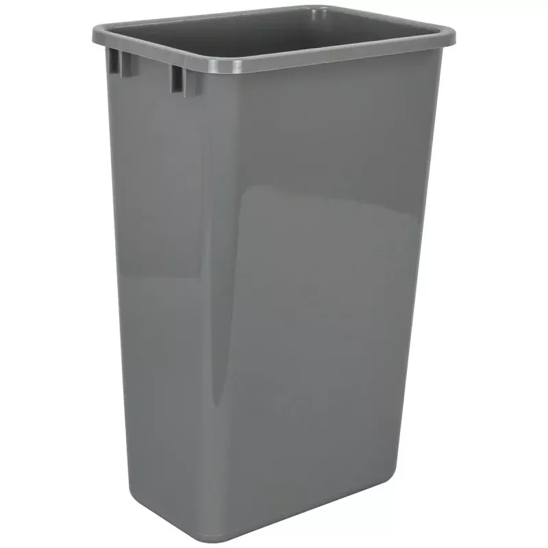Hardware Resources Gray 50 Quart Plastic Waste Container
