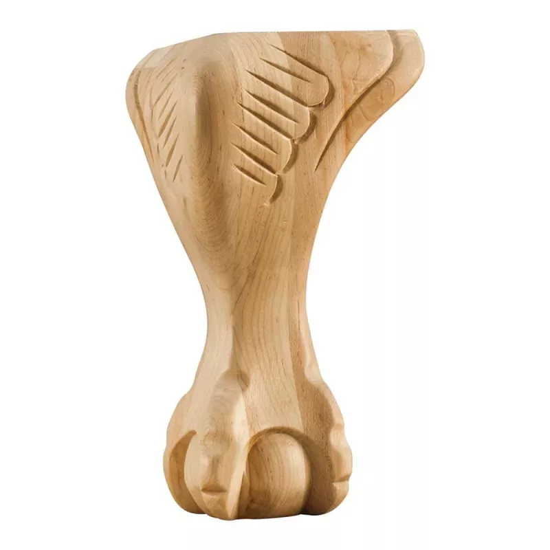 Hardware Resources Oak Ball and Claw Traditional Leg