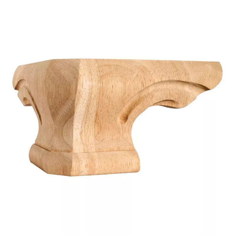 Hardware Resources Rounded Hard Maple Corner Pedestal Foot