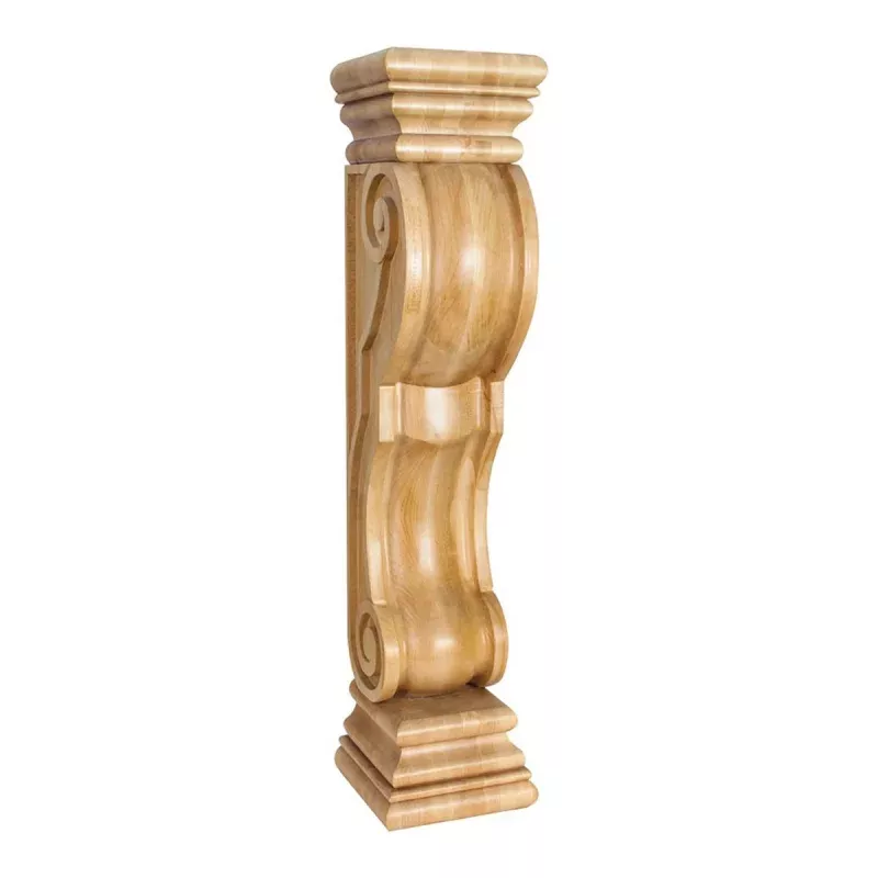Hardware Resources Rounded Hard Maple Traditional Fireplace Corbel