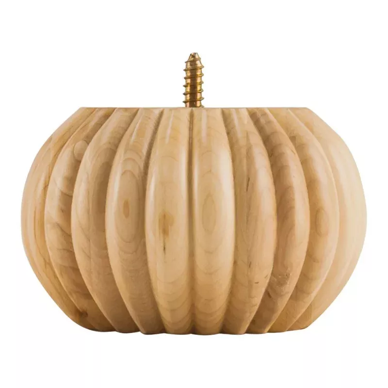 Hardware Resources Rubberwood Crown Transitional Bun Foot