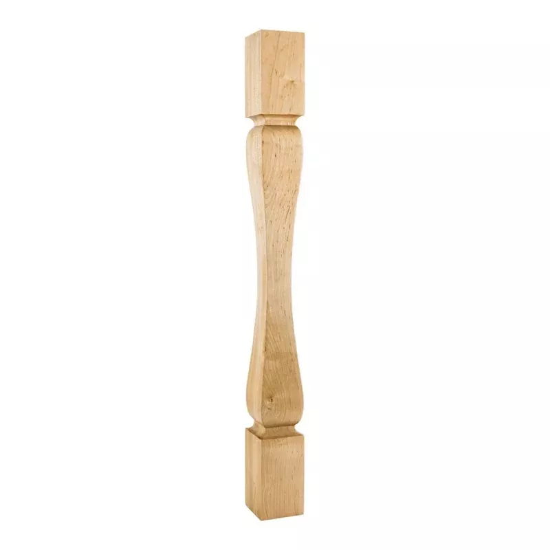 Hardware Resources White Birch Baroque Minimalist Wood Post