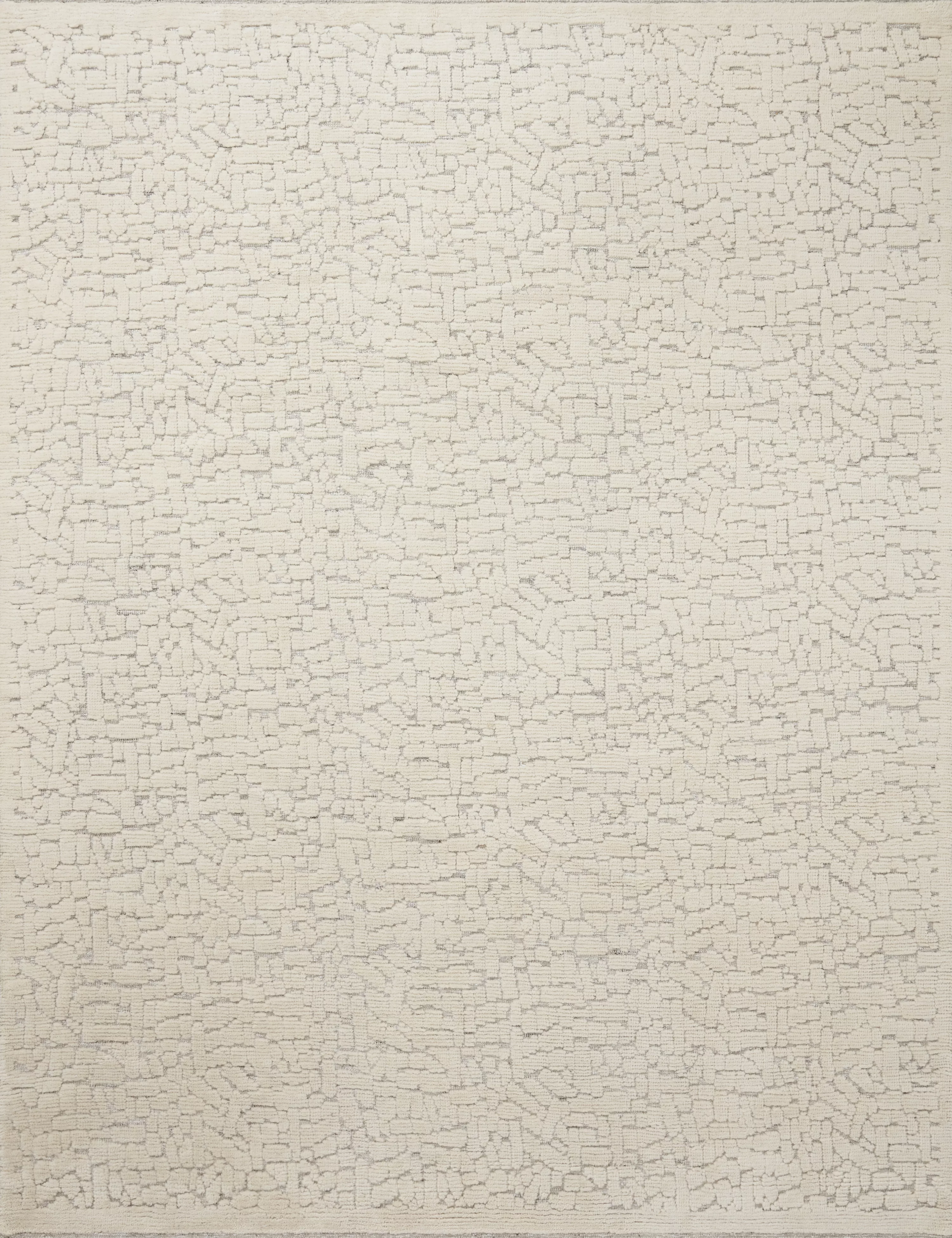 Harrison HAR03 Ivory/Silver 18" x 18" Sample Rug