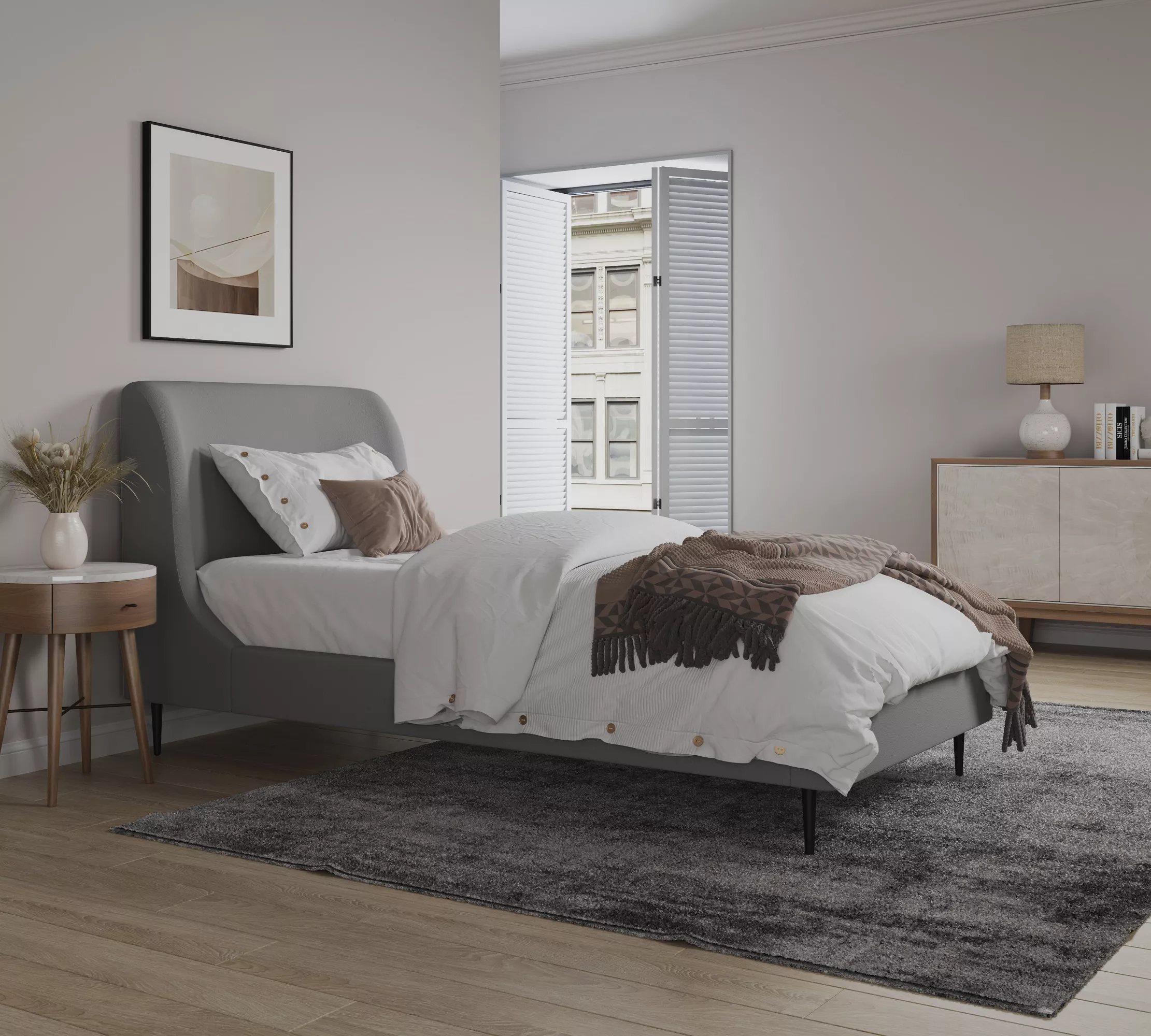 Heather GY Twin Bed