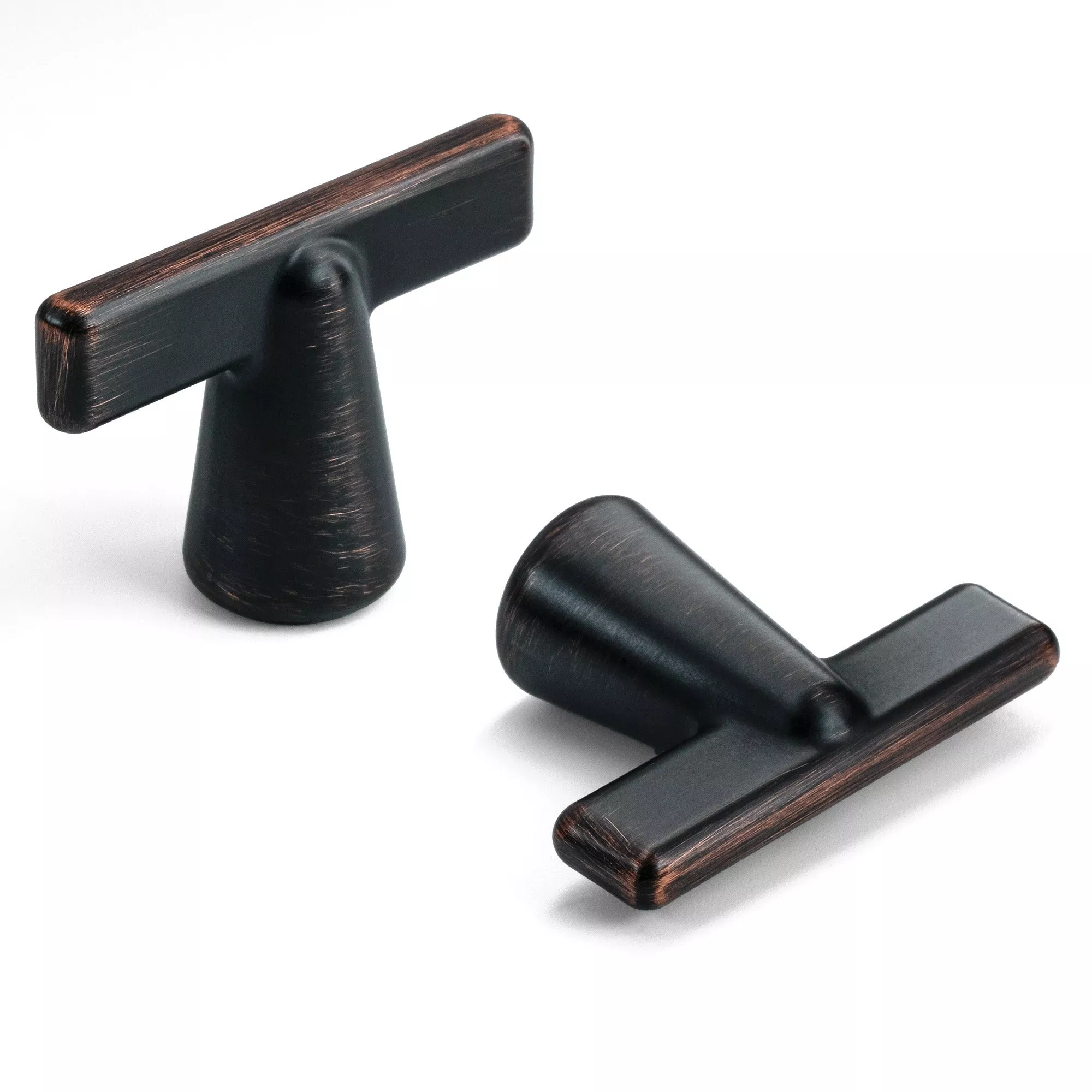 Hestia Hardware 10 Pack Cone Shape Modern T-Bar Cabinet Knobs