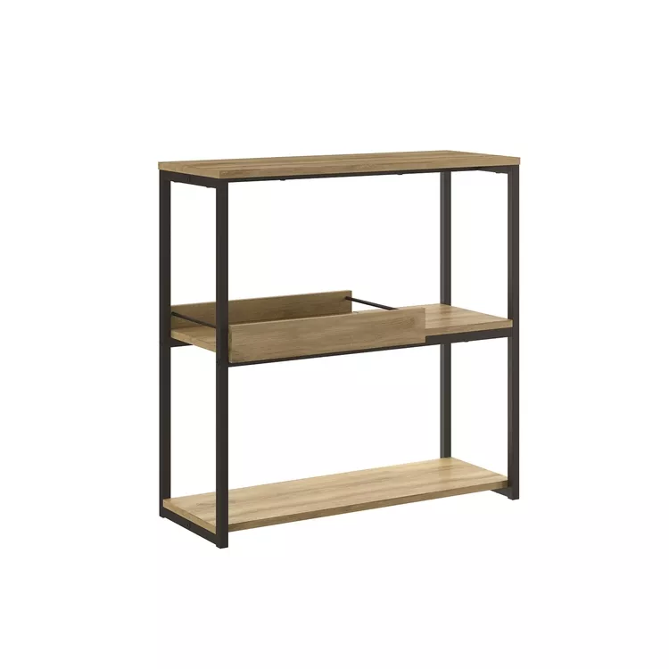 Hip 23 Noa console table in oak laminate with storage.