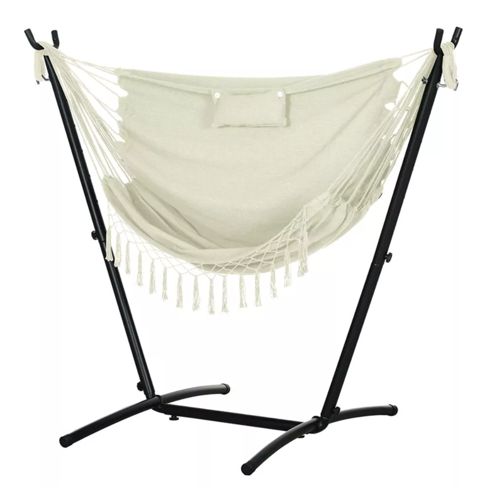 Hivvago U-Shape Stand Hammock Chair with Headrest