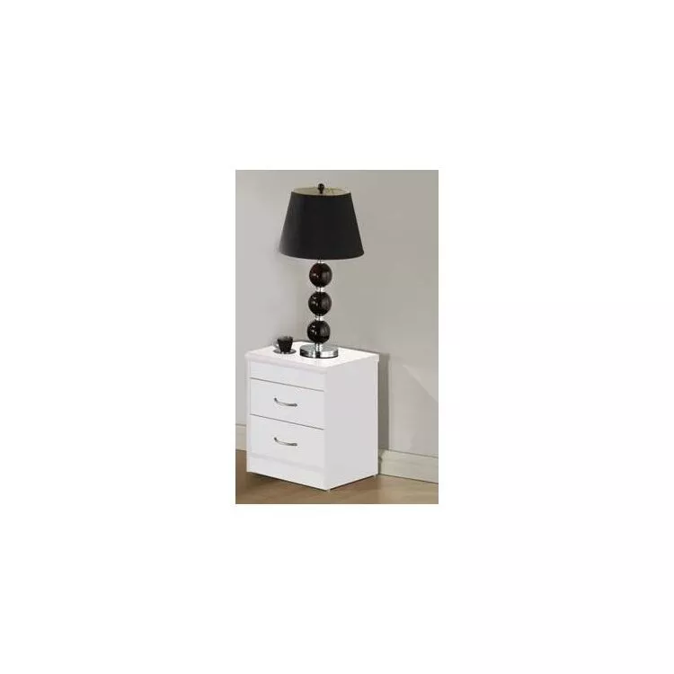 Hodedah White Nightstand - Classic Design