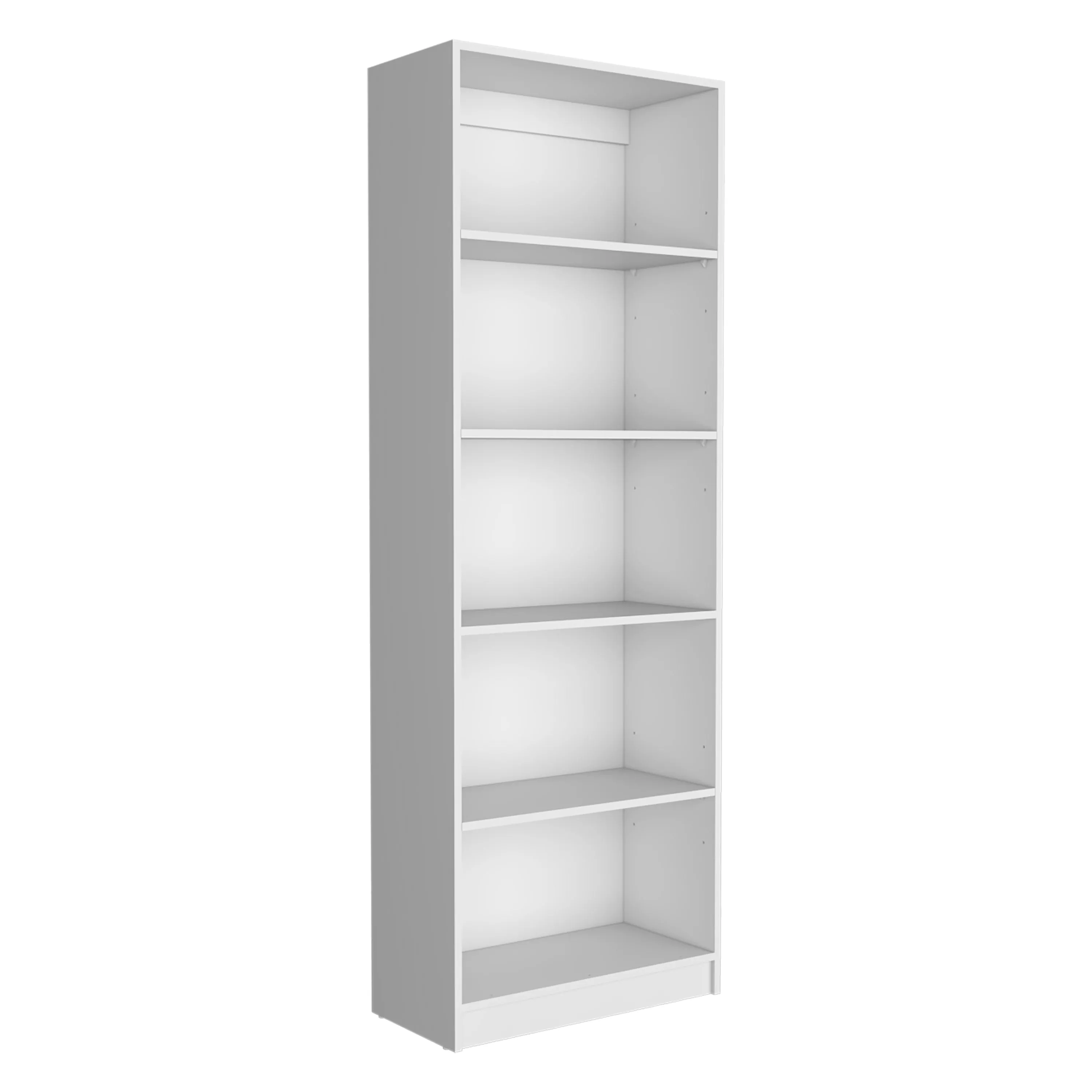 Home 4 Shelves Bookcase with Multi-Tiered Storage -White