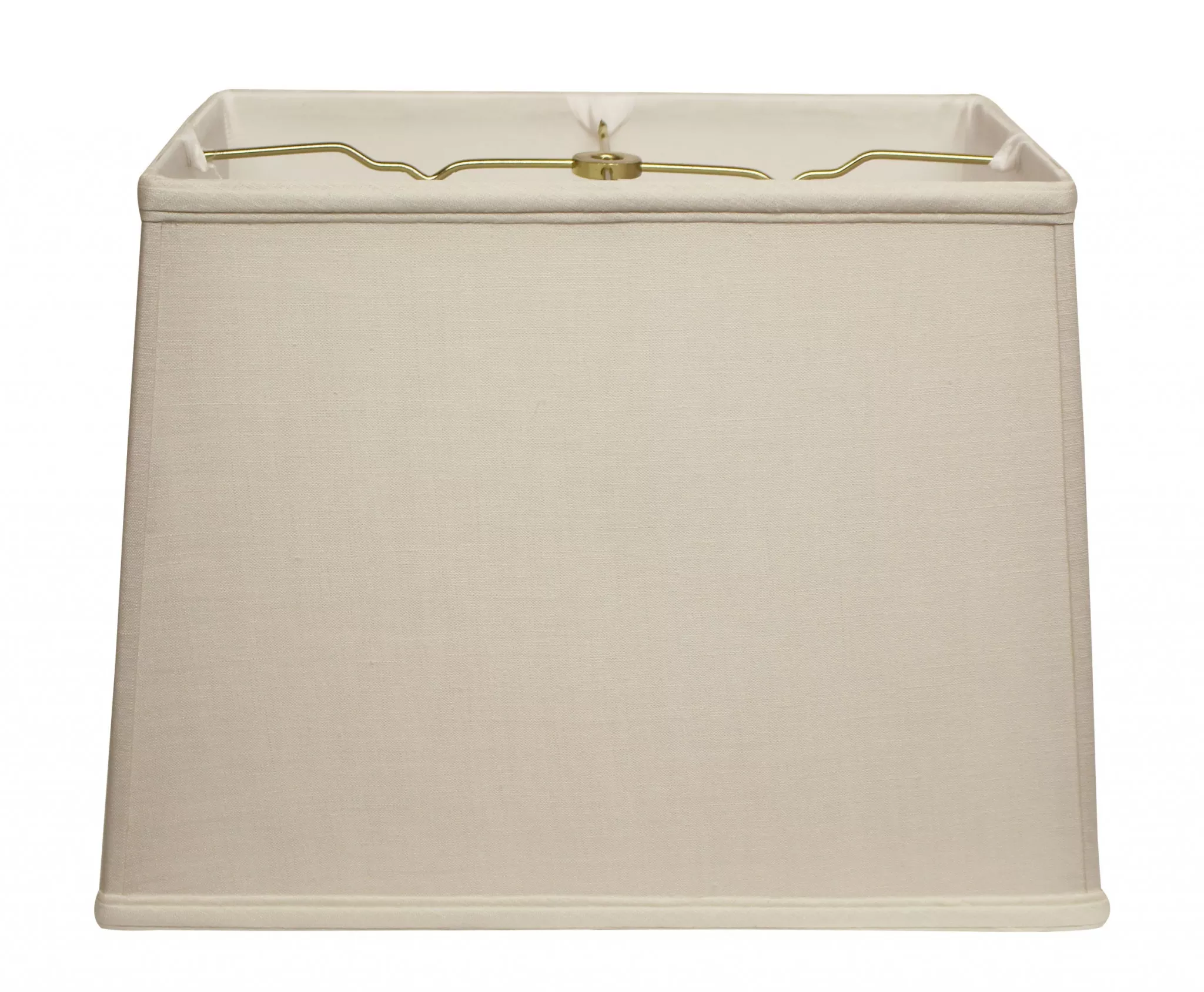 HomeRoots 16" Off White Throwback Rectangle Linen Lampshade