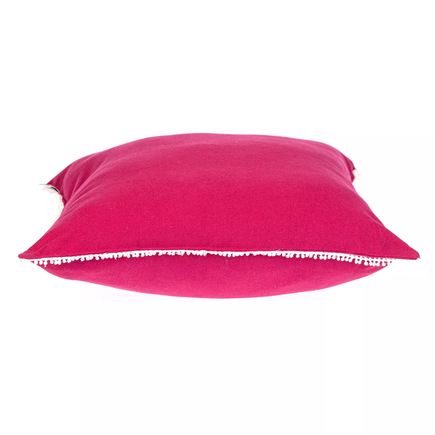 HomeRoots 16" Pink Cotton Throw Pillow
