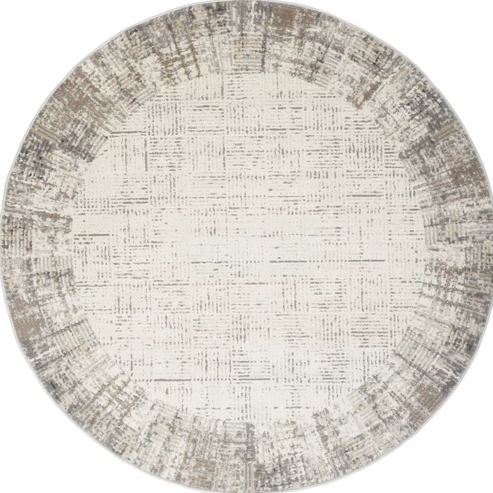 HomeRoots Abstract Round Rug