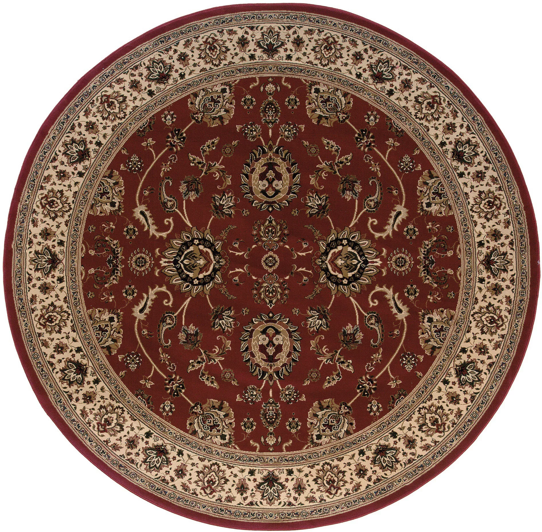 HomeRoots Oriental Round Rug