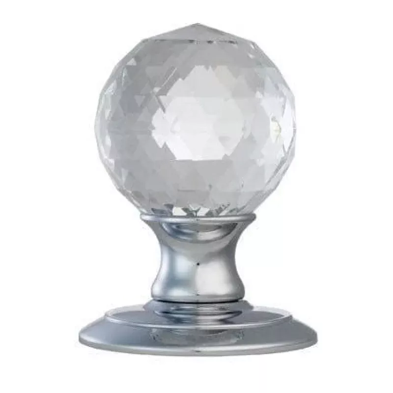Ice Facetted Crystal Knob