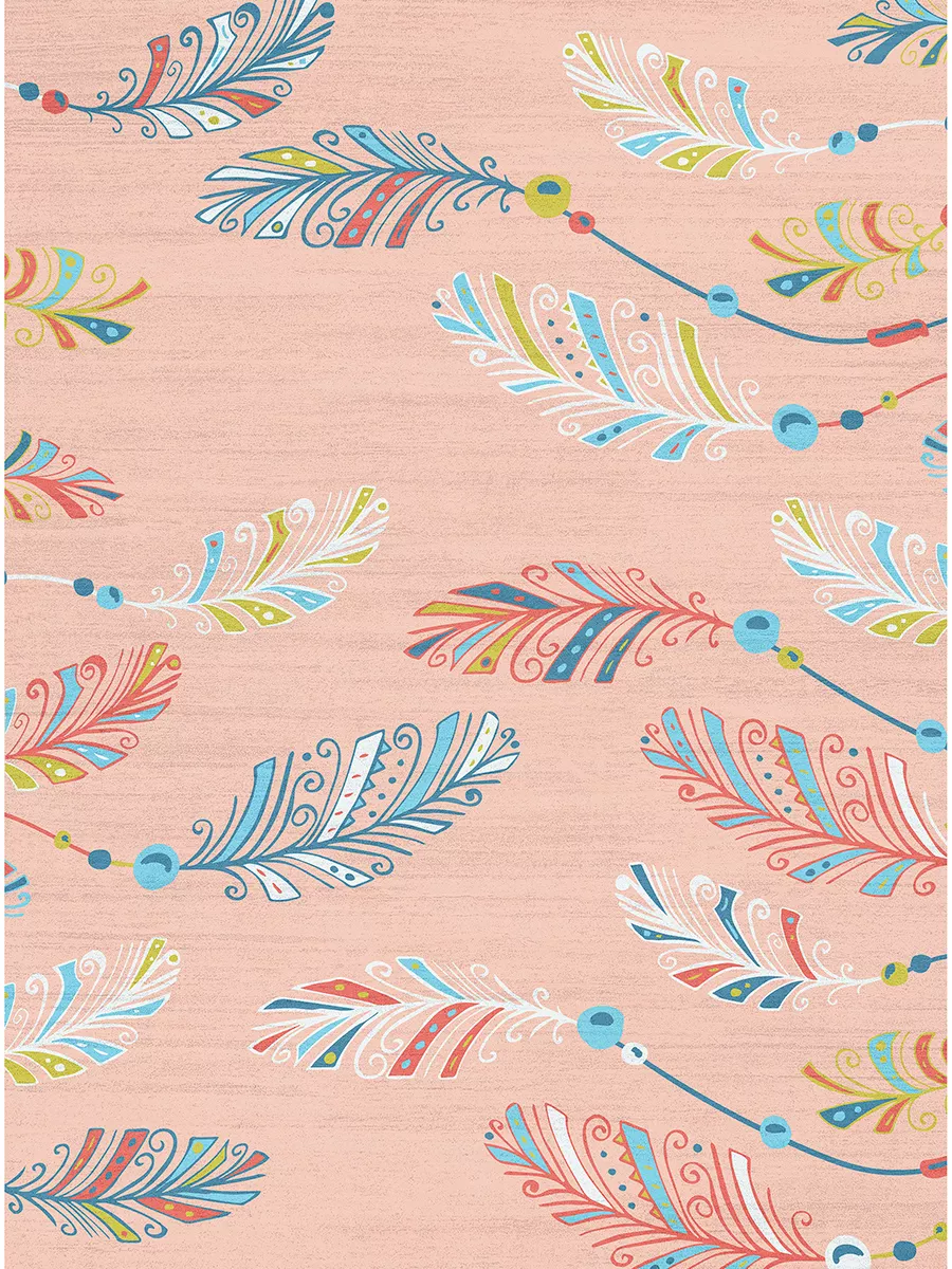 Imagination IMA12 Pink/Multicolor 4' x 6' Rug