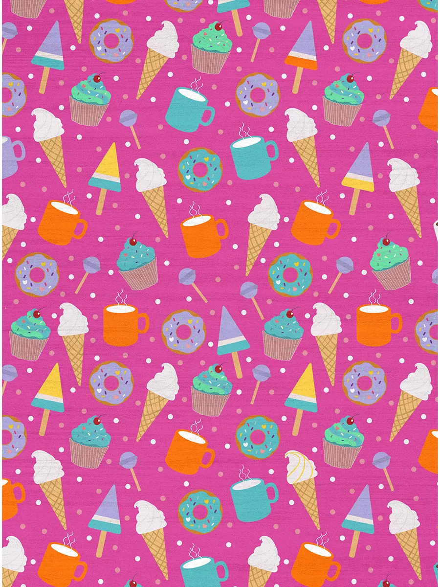 Imagination IMA19 Pink/Multicolor 4' x 6' Rug