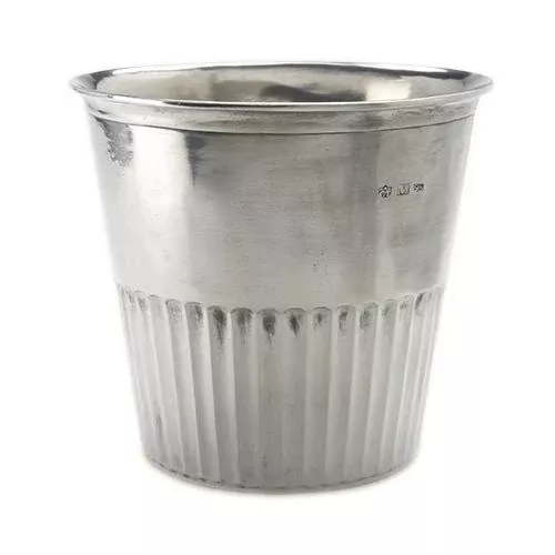 Impero Waste Basket by Match Pewter