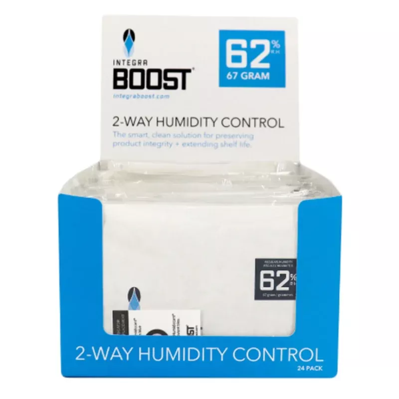 Integra Boost 67g RH 62% Humidity Pack - Individually Wrapped - (24 Count Display)