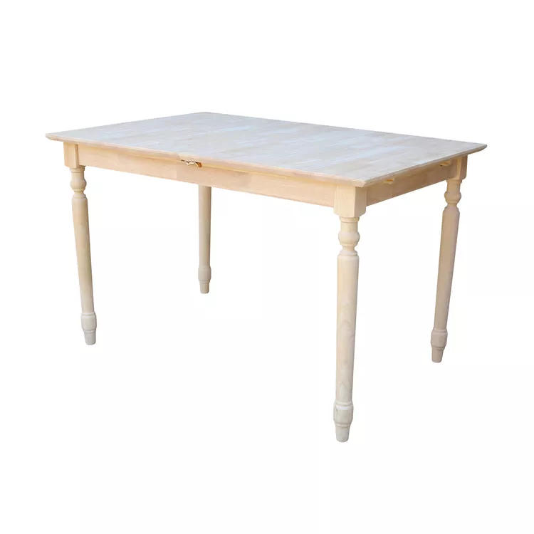 International Concepts Butterfly Extension Table - Solid Wood Dining Table with Leaf