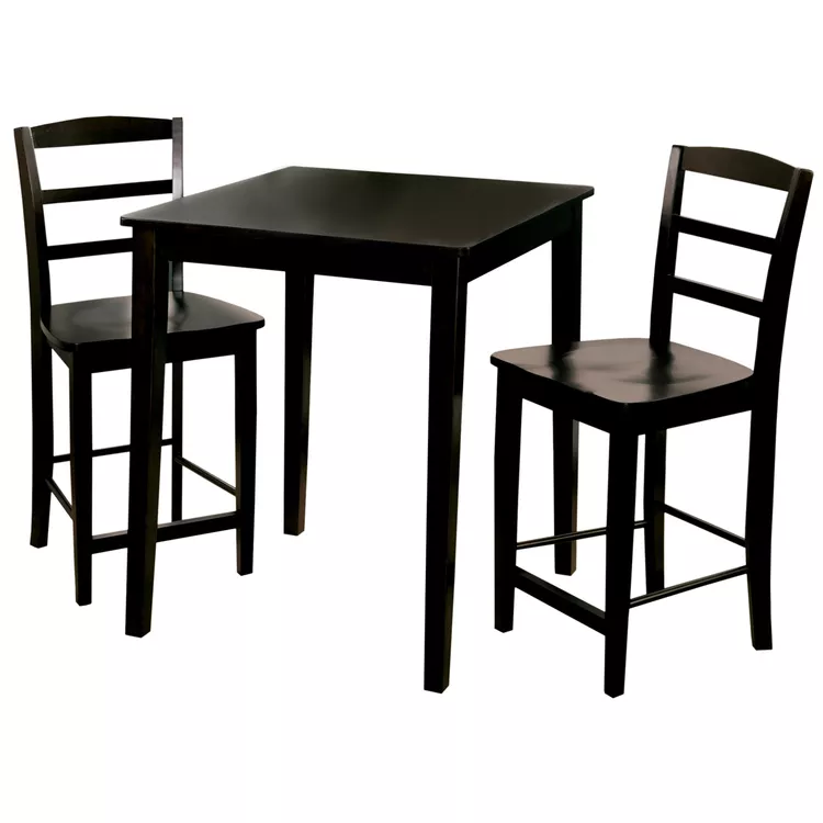 International Concepts Gathering Table with Madrid Stools - Solid Wood