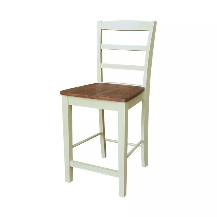 International Concepts Madrid Counter Height Stool - Solid Parawood Barstool