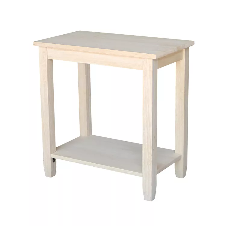 International Concepts Solano Accent Table - Solid Wood Entryway Side Table
