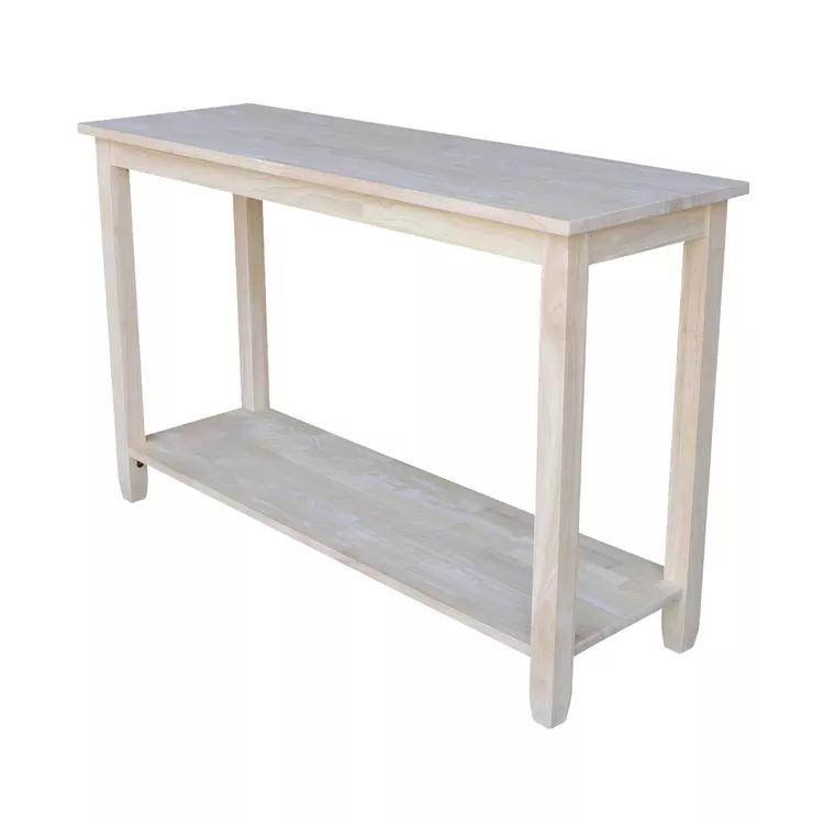 International Concepts Solano Console Table - Server Table - Solid Wood Entryway Table