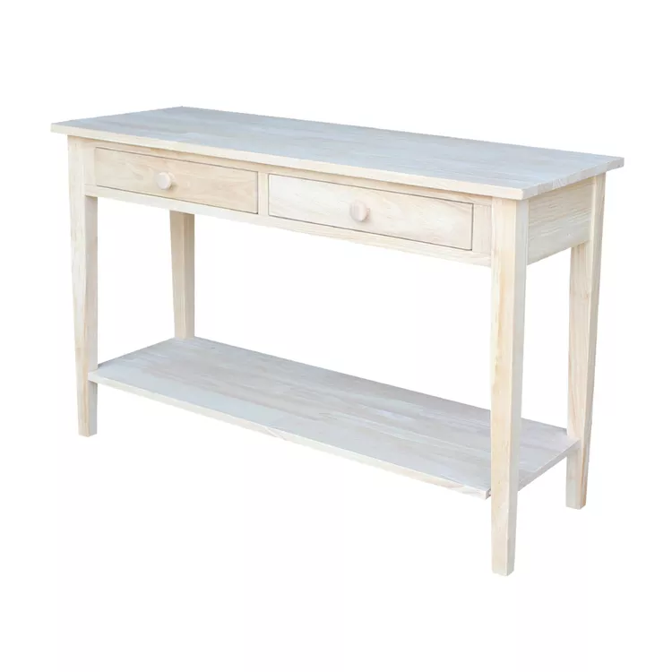 International Concepts Spencer Console Table - Server/Entryway Table - Parawood