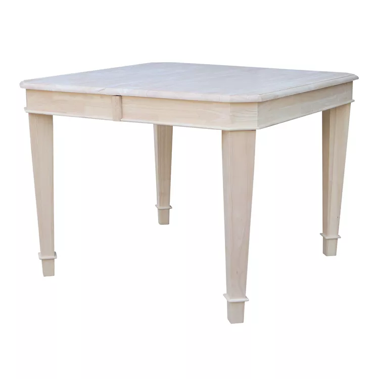 International Concepts Tuscany Butterfly Leaf Dining Table - Solid Parawood Kitchen Table